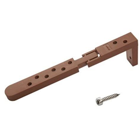 wolfcraft Set di giunti per la prima e l'ultima tavola da terrazzo 70 pezzi I 6973000 I Per una finitura pulita
