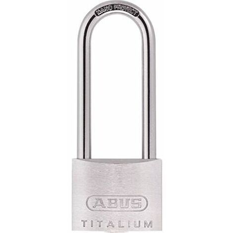 ABUS 563829-64TI/50HB80_B Candado Titalium de 50 mm arco extra largo blister