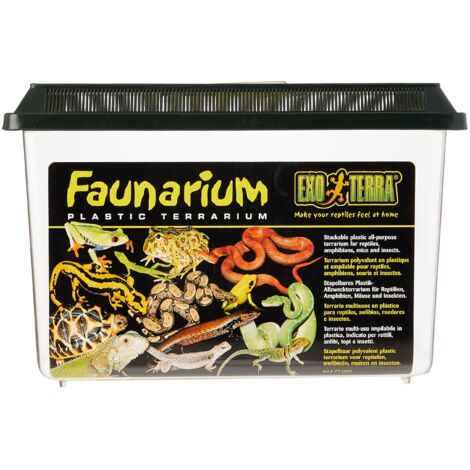 Exo Terra Faunarium, terrario, nero, 37 x 22 x 25 cm