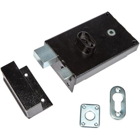 Abus FE9762207A SA H CE G - Serratura da applicare con maniglia orizzontale con chiusura a chiave per apertura esterna sinistra80 88 x 140 (1/4)