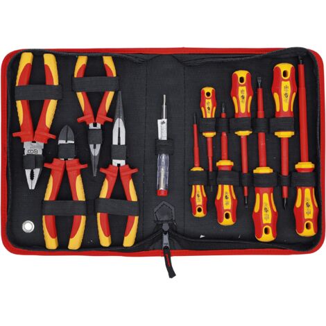 Mannesmann - M11214 - Set pinze e cacciavi a marchio VDE, 14 pz