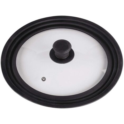 Xavax 00111545 Coperchio per pentole, esmalte, Nero, Trasparente, 20 cm (1/5)