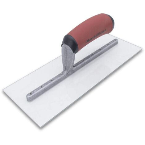 Frattazzo lisciante Marshalltown con manico DuraSoft, cazzuola in plastica, dimensioni: 279x114 mm (1/4)