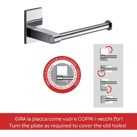 Gedy G-Singapore Porta Rotolo Carta Igienica, Colore Cromo, Componenti Realizzati In Acciaio Inox E Cromall®, Garanzia 10 Anni, Misure 6 X 15 X 6,6 C | Leroy Merlin