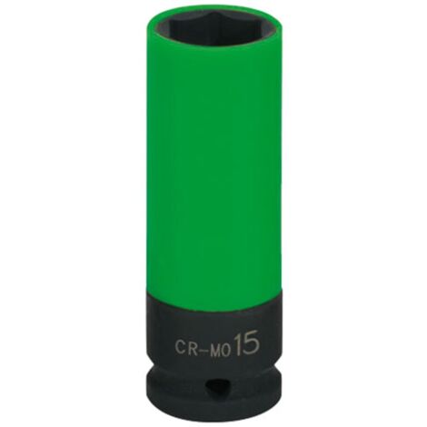 KS Tools 515.1072 Bussola per Avvitatori ad Impulsi per Cerchi in Lega, Lunga, 15 mm, 1/2"