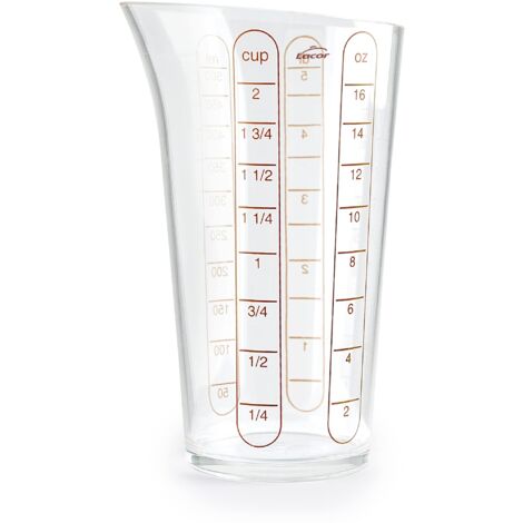 Lacor - 67075 - Misuratore di base, misuratore, misuratore dei liquidi, plastica di massima qualità, senza BPA, 8,5 cm, 0,5 l (1/4)