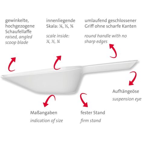 Pala Da Forno Westmark Halvar - 450 Ml, Plastica Senza BPA, Bianca, Con Scala Di Misurazione - Foto 7