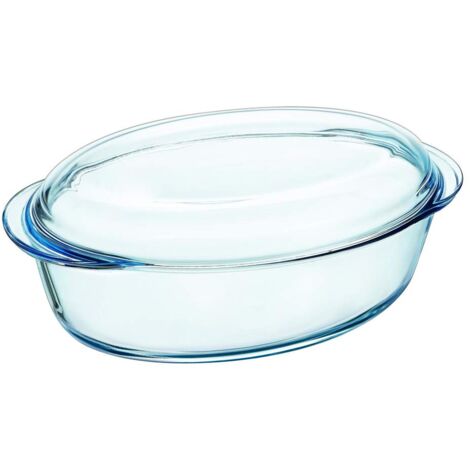 Pyrex casseruola Ovale, 33 x 20 x 13 cm, Vetro, Trasparente, 33 cm cm (1/4)