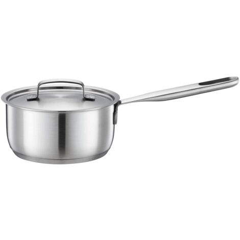 Fiskars Pentola con Coperchio, 1,5 L, Pentola Senza Rivestimento, Adatta per Tutti i Piani Cottura, Acciaio Inox Riciclato, All Steel, Argento, 1064750 (1/5)