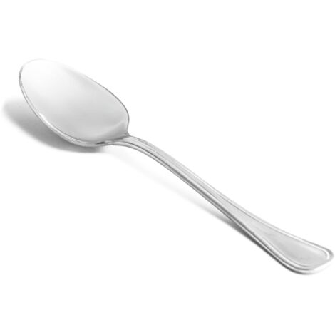 zanetti Set 12 Cucchiaini da caffè in acciaio inox 18/C, Modello Leonardo, acciaio lucido e resistente, confezione da 12 pezzi, made in Italy (1/3)