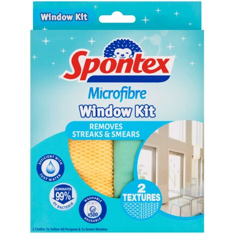 Spontex Twist Mop e secchio - Mop lavapavimenti in microfibra con