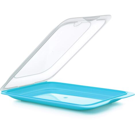 TATAY Set di 3 unità di Contenitori Alimentari per Salumi Fresh, Polypropylene, Turquoise, 17 x 3,2 x 25,2 cm (1/3)