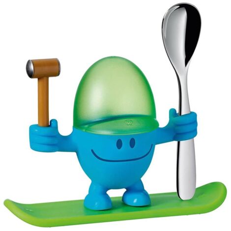 WMF Portauovo McEgg Bimbo con Cucchiaio Acciaio Inox, Plastica, Blu (1/4)