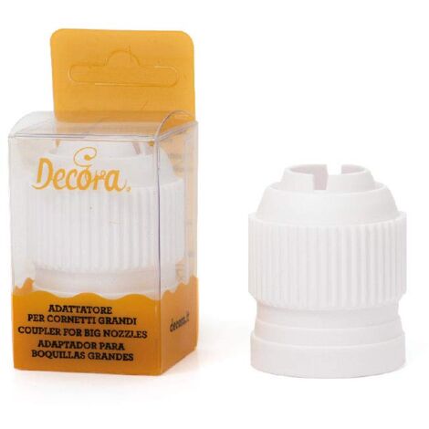 Decora 0263666 Adattatore per Cornetti 3D in Blister, Bianco, 6 x 5 x 4.5 cm (1/3)