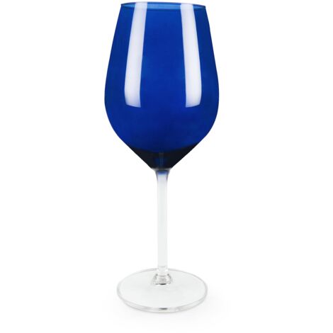 Excelsa Cobalto Set 6 Calici Vino, Vetro, Blu (1/4)