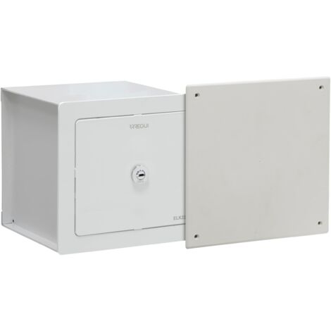 ARREGUI Elek 22500W-S1 Cassaforte Nascosta dietro al Coperchio della Cassetta di Derivazione  Piccola Cassaforte da Incassare al Muro  20x20x21 cm  5 L