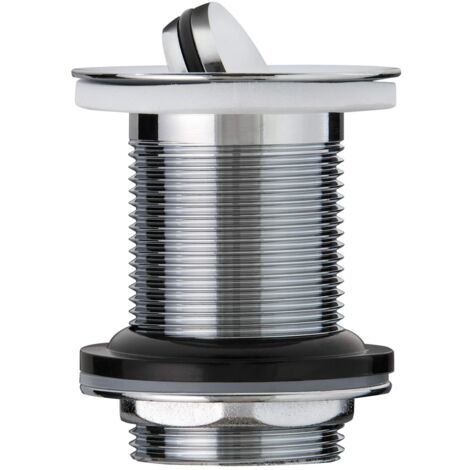 Wirquin 30723428 - Piletta per lavabo in ottone - Valvola rotante 75 mm senza troppo pieno