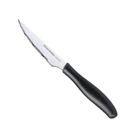 Coltello bistecca pezzi 6 Tescoma 862024 sonic acciaio inossidabile lama 12 cm colore nero