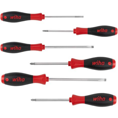 Juego de destornilladores SoftFinish® 302 HK6 01 SATZ 6-tlg Schlitz/PH/PZ (1/4)