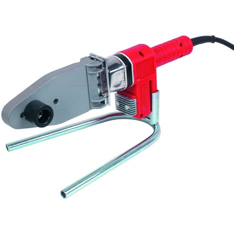 Rothenberger 36052 Industriale per Manicotti, saldatrice Tubi in plastica PP, PB, PE e PVDF (20-25-32-40-50-63 mm) in Pratica Valigetta, Rosso/Argento