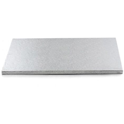 Decora CAKEBOARD Silver 50 X 70 X H 1,2 CM TAVOLA Argento, Cellulosa, 50 x 70 x 1,2 cm (1/4)
