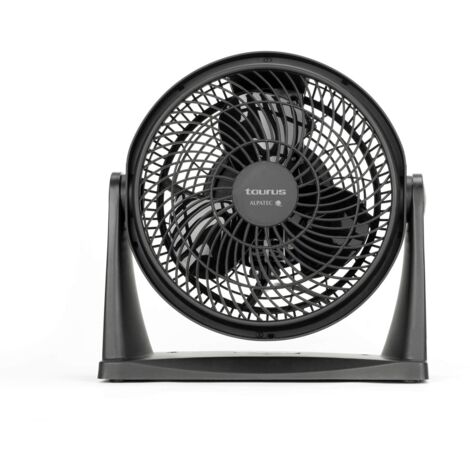 Taurus Libonotos, Ice Brise Mini - Mini circolatore d'aria, mini ventilatore da tavolo, diametro 25 cm, 2 velocità, 3 lame, inclinabile, sospensione a parete, silenzioso, potente, 28x13x28 cm (1/5)