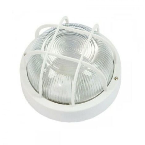 Plafoniera Ovale Kippen 4205S Con Palpebra Nera - IP44 Per Interni/Esterni, 20x12x10cm