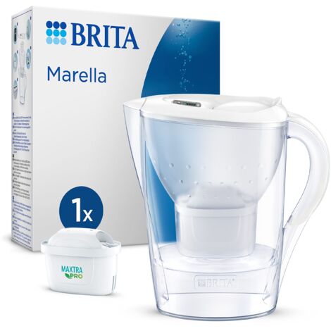 BRITA Caraffa filtrante acqua Marella (2.4L) incl. 1 x filtro BRITA MAXTRA PRO All-in-1 che riduce cloro, calcare, PFAS e metalli - Eleganza e funzionalità (1/5)