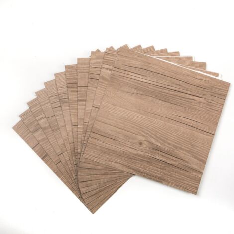 d-c-fix piastrelle adesive pavimento Dark Oak effeto legno rovere - 11 pezzi - PVC vinile impermeabile rivestimento vinilico listoni mattonelle per uso interno, bagno e cucina 30x30 cm