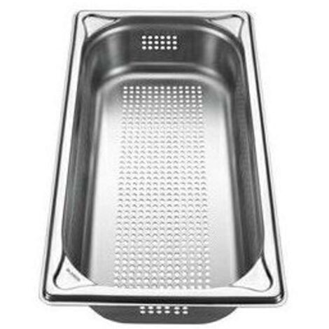 BLANCO Gastronorm serbatoio, Acciaio Inox, P GN 1/3 – 65, con fori, capacità 2,5 L, 1 pezzi, 1565814 (1/2)