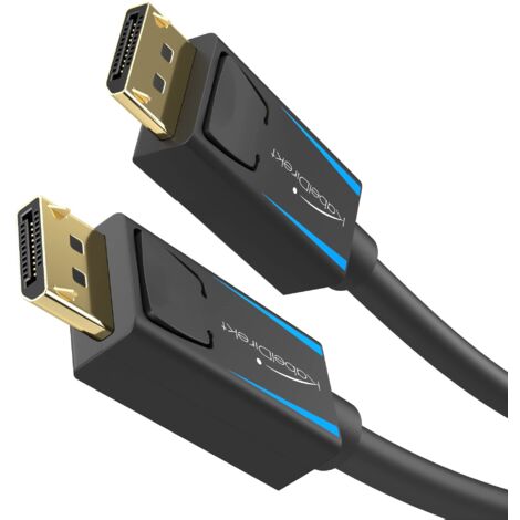 KabelDirekt Cavo DisplayPort e DP 8K, Speciale schermatura A.I.S. End-to-End – 3 m per PC Gaming DP 1.4/Laptop/schede grafiche/Monitor 8K@60 Hz, 4K@120 Hz e ultraveloci da 144/165/240 Hz (1/5)
