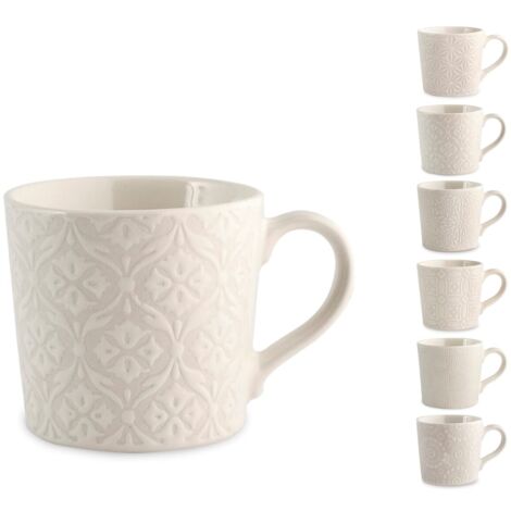 H&H 591810 Tazza caffè Silhouette, Stoneware, Multicolore, CC 80