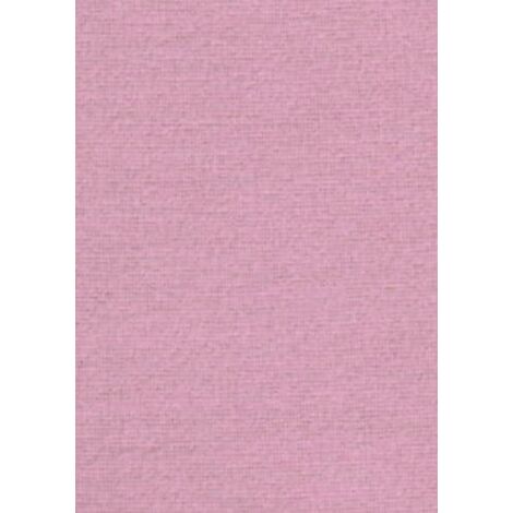 Caleffi Lenzuolo con Angoli Inferiore Tinta Unita Flanella Matrimoniale Rosa in Flanella - 20196