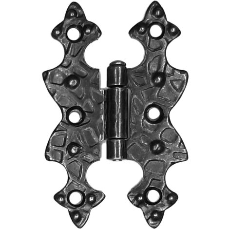 cyclingcolors Cerniera antiche per mobile ferro battuto sfumato 70x45 ante legno piana vintage nero bronzo cerniere (1/3)
