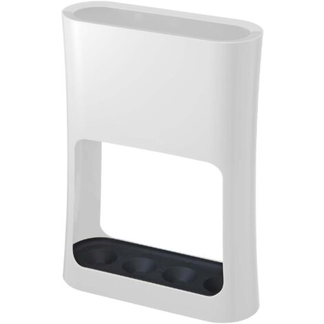 YAMAZAKI Ovale Portaombrelli, Resina ABS, Metallo, Bianco, Taglia Unica