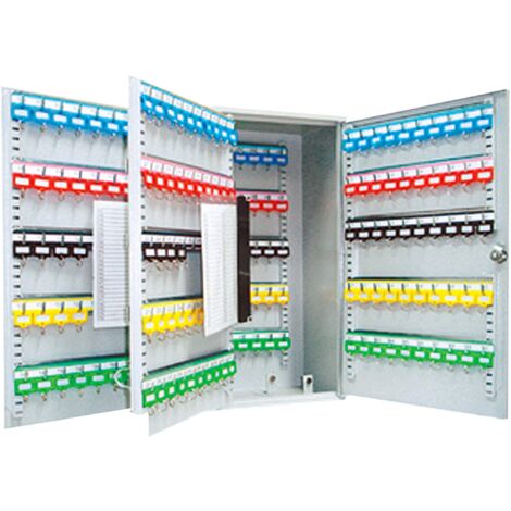 Arregui PL300 Cassetta Portachiavi con Ganci Regolabili Cassetta di Sicurezza per 300 Chiavi da Muro Appendichiavi da Parete Portachiavi Inclusi Armadietto per Chiavi 55x38x20,5 cm grigio