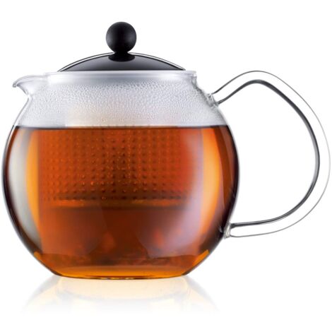 Assam: teiera con manico in vetro e coperchio colorato, 0.5 l (1/5)