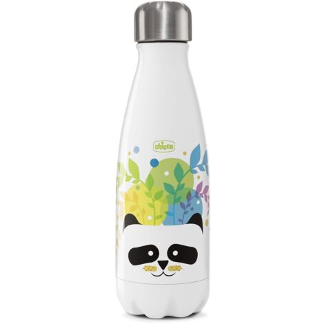 Chicco Drinky Bottiglia Termica Bambini Riutilizzabile, Thermos Bevande Calde in Acciaio Inox, Mantiene la Temperatura fino a 6 Ore, Borraccia Termica per Bambini Durevole - 350 ml (1/2)