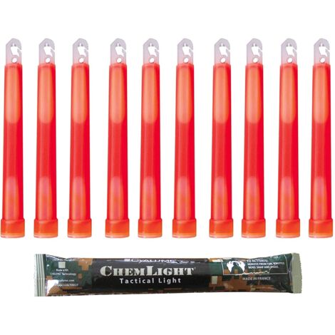 Barra De Luz Blanco Militar ChemLight 15cm (6inch) Con Duración De 8 Horas