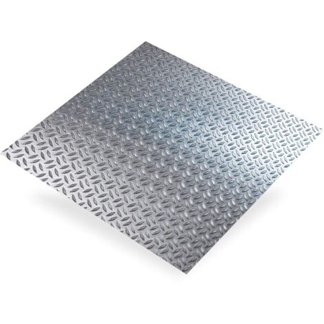 CQFD Lamiera di alluminio grana di riso 1,2 mm 500 x 1000 mm - Foglio metallico decorativo (1/2)