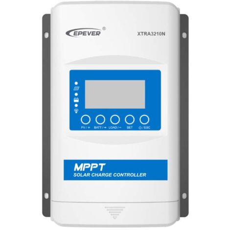 EPEVER MPPT XTRA-N XTRA3210N - Regolatore di carica solare, corrente di carica 30 A, 12/24 VDC, PV 100 V, display XDS2