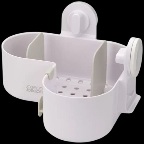 KAIMEIYU Telescopica Mensola Doccia Senza Foratura Mensole Bagno Angolare Metallo Portaoggetti Doccia con 4 Ripiani per Vasca da Bagno 85-325CM Grigio