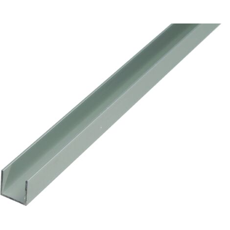 Profilo Piatto in Alluminio ARES Anodizzato Argento per Strisce LED