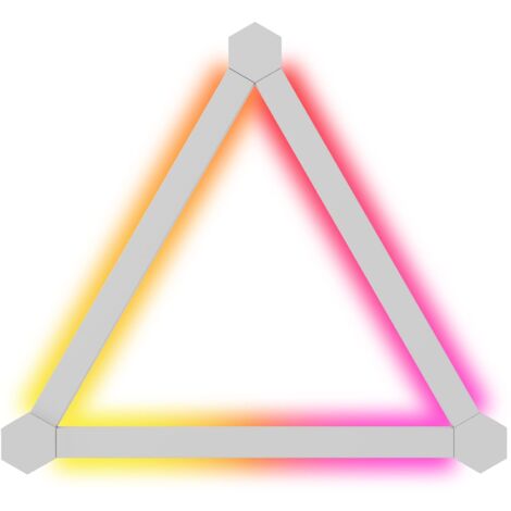 Nanoleaf Lines 60 Degrees Expansion Pack, 3 Barre LED Aggiuntivi RGBW Smart Modulari - Applique da Parete Interno Modulari, Luci Led 16M Colori WiFi, Funziona con Alexa, Sincronia Musica e Monitor (1/5)