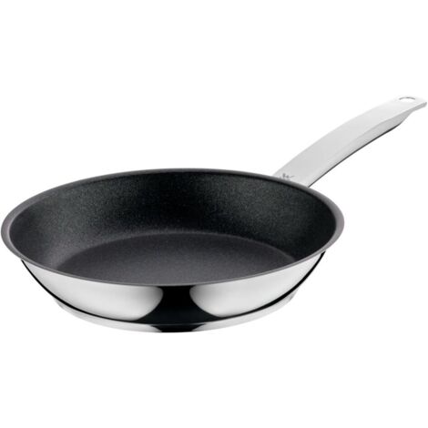 WMF Permadur Advance - Padella in acciaio inox con rivestimento in Cromargan, adatta al forno e alle piastre ad induzione, da 24 cm (1/4)