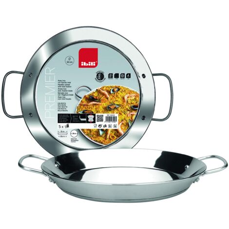Padella Paella IBILI Triply 42 Cm - Acciaio Inox, Per Induzione, 10 Porzioni - Foto 7