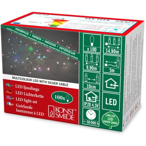 Konstsmide Silhouette in Legno a LED, Bianco - NUOVO