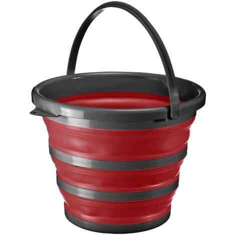 Secchio Pieghevole Libfit Verde Con Manico | Contenitore Portatile Per Campeggio, Pesca, Giardinaggio E Viaggi - 4