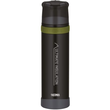 Thermos Mountain Beverage Bottle Bottiglia, Acciaio Inossidabile, Carbone Nero Opaco, 900 ml (1/5)