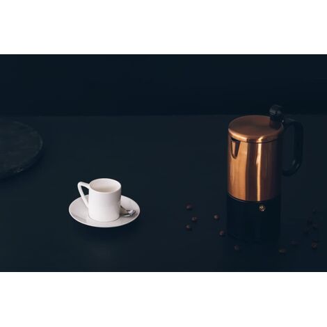 Caffettiera Giannina Acciaio Inox 18/10 Macchina Caffè 1 3 6 9 Tazze